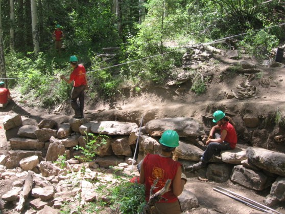 We build massive rock retaining walls