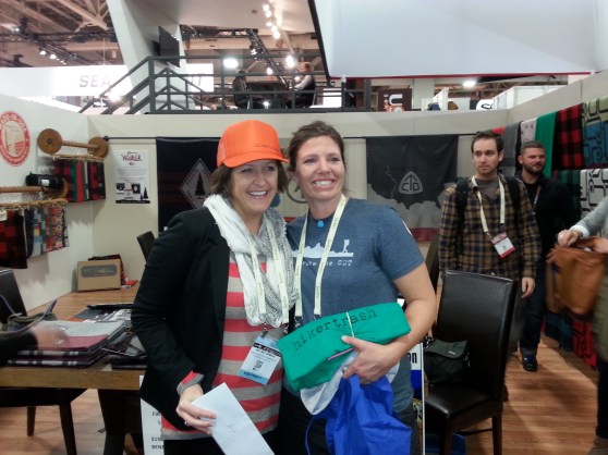 I "trashed" up Amy McCormic, from the Appalachain Trail Conservancy (see the new shirt!)