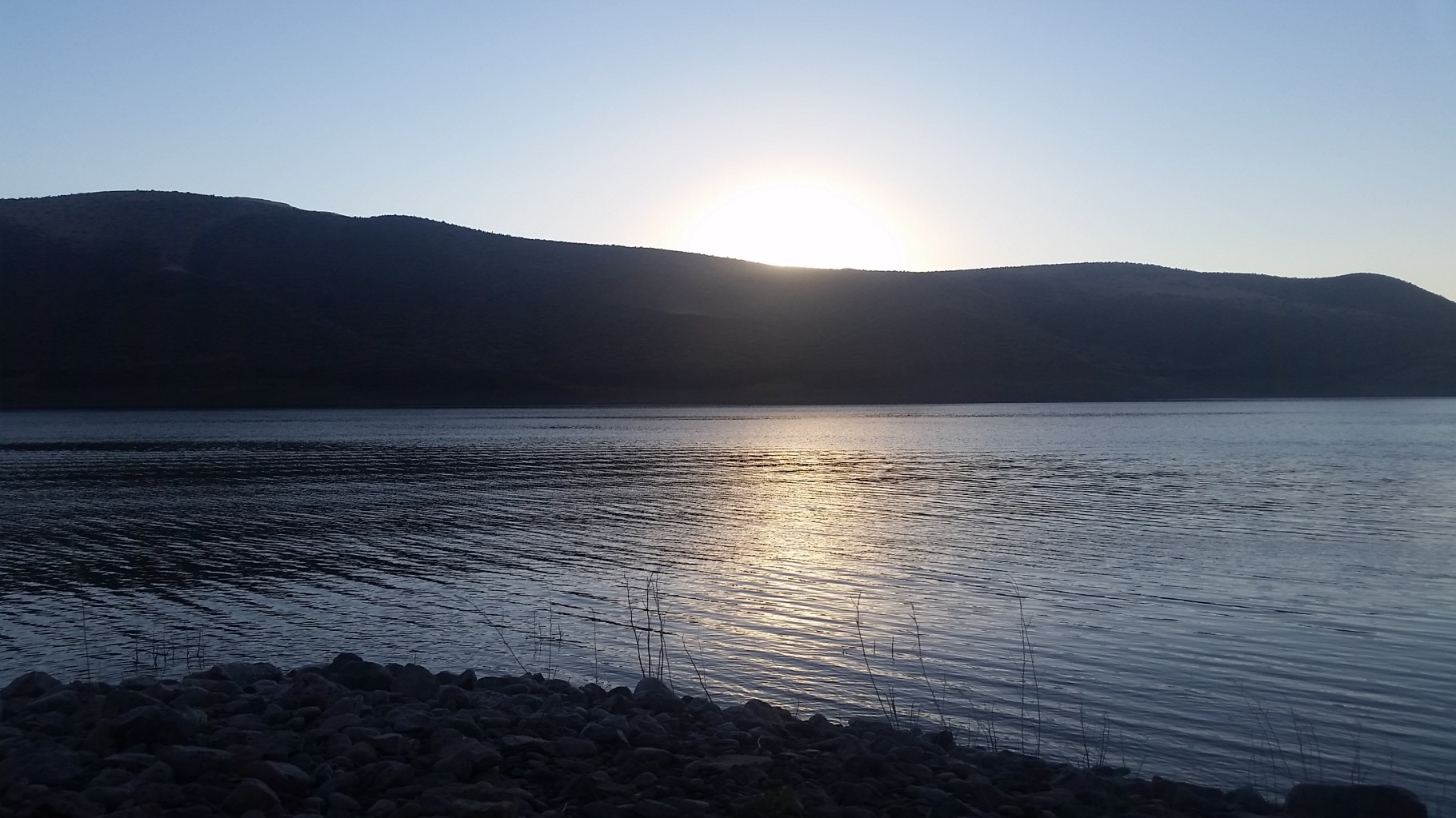 The best part of the day was when that hot hot sun set.